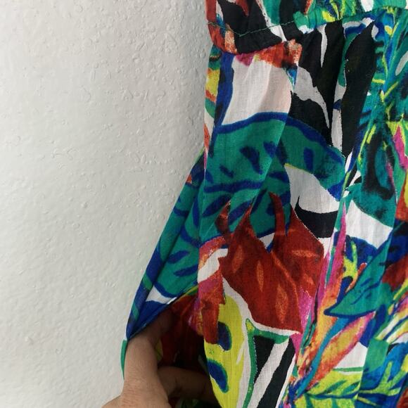 Lauren Ralph Lauren Dress Womens Large Swim Coverup Tropical Beach Pool Travel L - Picture 5 of 9